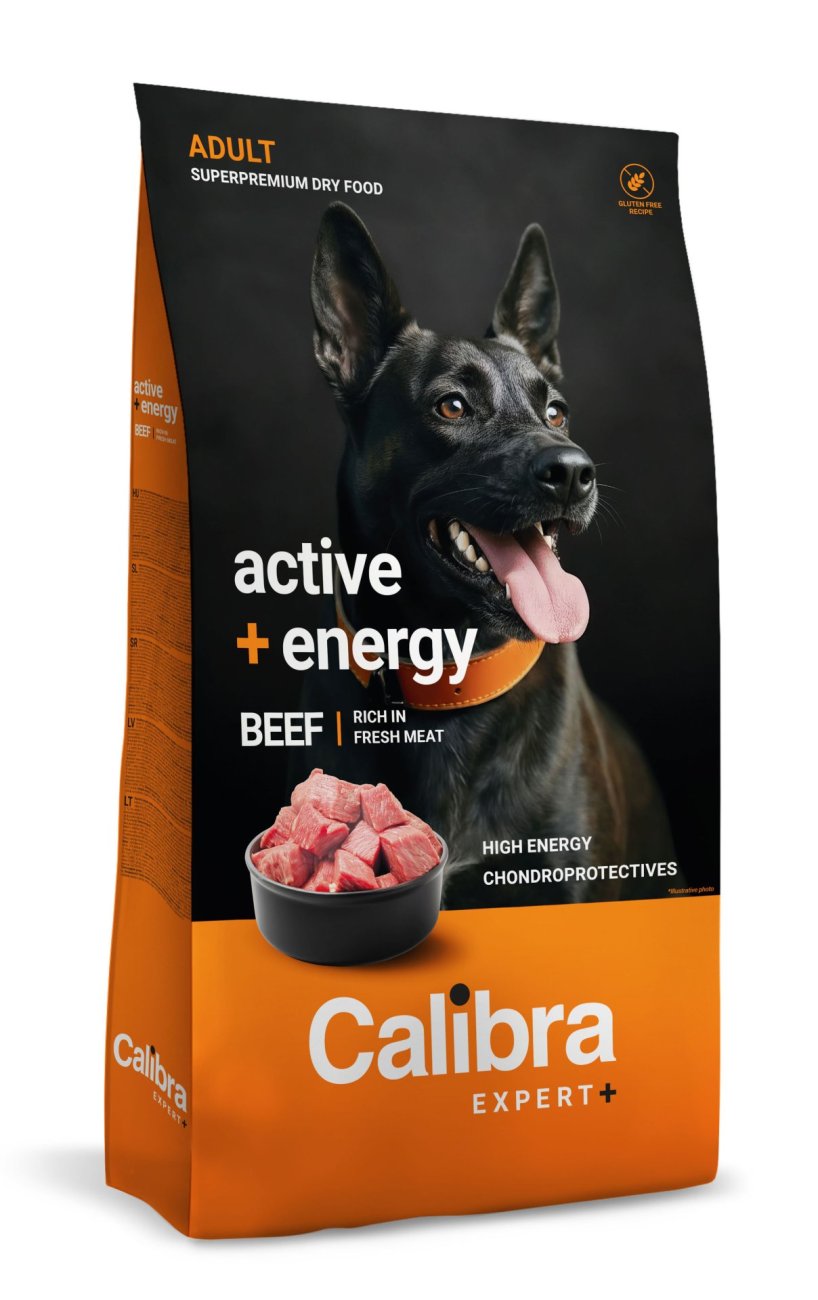 Calibra Dog EXPERT+ Adult Active & Energy Beef 12kg